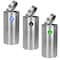 Alpine Industries Trash Can, Stainless Steel Brushed, Stainless Steel/Plastic ALP475-27-R-T-CO - alternate 3